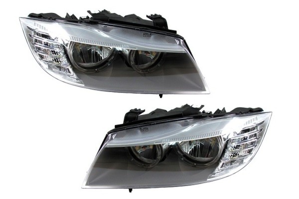 SET OF HEADLIGHTS BMW 3 E90 E91 2008 2012 TYC
