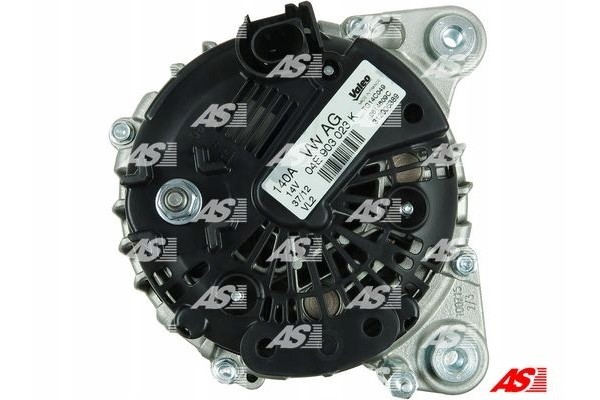 ALTERNATOR 12V 140A WITH WHEEL AFP REGENER AUDI SEAT KODA VW 1 4 TSI Catalog number of substitutes AS PL ACH9009S BTS Turbo G107