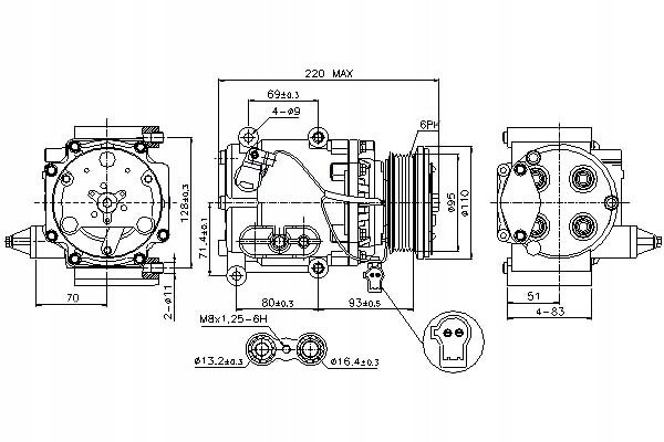 Nissens 89228 Compressor air conditioning Catalog number of the part 89228