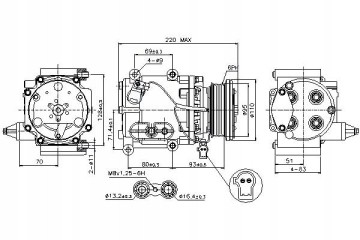 Nissens 89228 Compressor air conditioning Catalog number of the part 89228