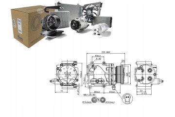 Nissens 89228 Compressor air conditioning Catalog number of the original FORD 1367492 FORD 1371570 FORD 1481792 FORD 1710586 FOR