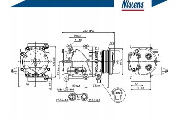 Nissens 89228 Compressor air conditioning EAN GTIN 5707286355750