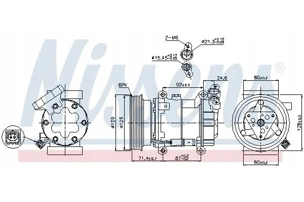 COMPRESSOR AIR CONDITIONING COMPRESSOR 89332 NISSENS Quality of parts according to GVO Q original with factory logo OEM OES