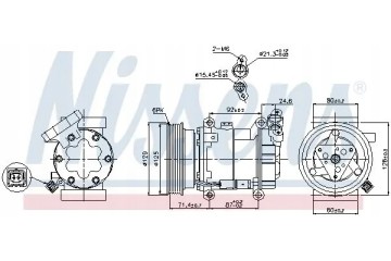 COMPRESSOR AIR CONDITIONING COMPRESSOR 89332 NISSENS Quality of parts according to GVO Q original with factory logo OEM OES