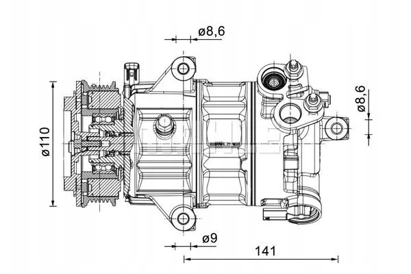 COMPRESSOR AIR CONDITIONING COMPRESSOR ACP 1491 000P Catalog number of the part ACP 1491 000P