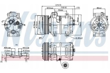 COMPRESSOR AIR CONDITIONING COMPRESSOR 89317 NISSENS Car type passenger cars
