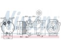 COMPRESSOR AIR CONDITIONING COMPRESSOR 89070 NISSENS Quality of parts according to GVO Q original with factory logo OEM OES