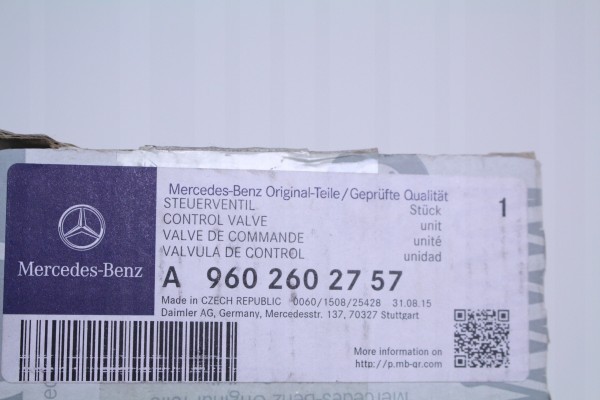 MAGNETIC VALVE MERCEDES ACTROS A9602602757 Quality of parts according to GVO O original with manufacturer s logo OE