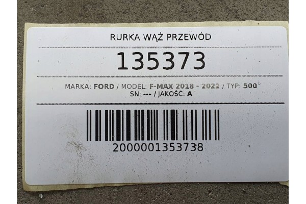 TUBE HOSE FORD F MAX 500 Car type trucks