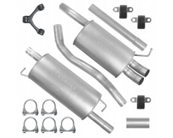 Muffler set VW T5 5V 03 15 1 9 TDI BUS LWB