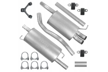 Muffler set VW T5 5V 03 15 1 9 TDI BUS LWB
