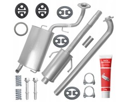 Muffler Set Toyota Corolla Verso 3 III 1 6 1 8 2004 2009 Hatchback