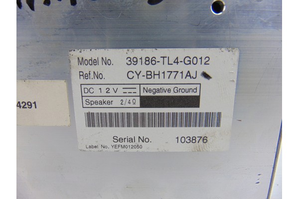 39186-TL4-G012 MODULO ELECTRONICO HONDA ACCORD TOURER (CW)