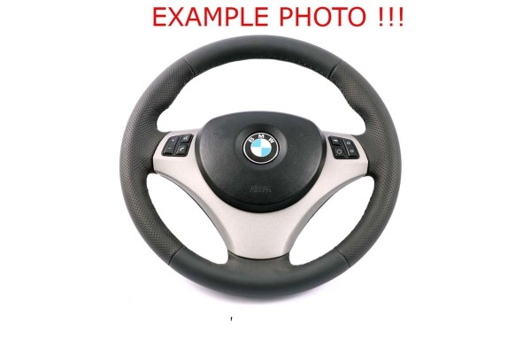 BMW E81 E87 E90 E91 Sports steering wheel NEW leather Quality of parts according to GVO Q original with factory logo OEM OES