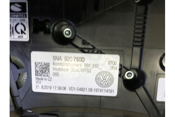 VOLKSWAGEN TIGUAN II SPEEDOMETER COUNTER 5NA920750D Part manufacturer Volkswagen OE