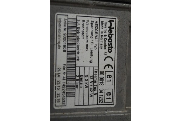 VW PASSAT CC WEBASTO PETROL 3C0815005BM HEATING Part manufacturer Volkswagen OE