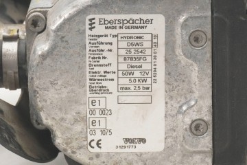 PARKING HEATER WEBASTO VOLVO 31291773 31291770 Customs tariff code 87089997