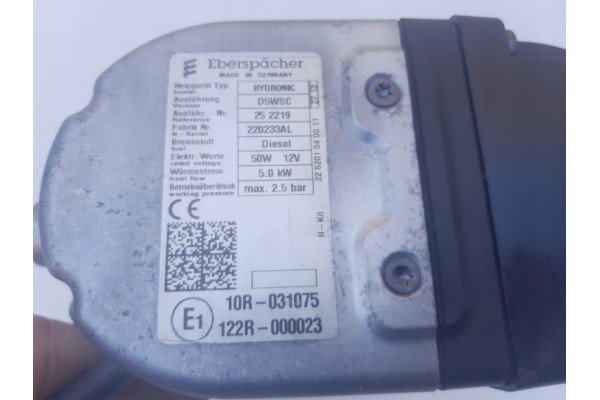 Webasto Eberspaecher Hydronic I D5WSC Universal 252219 Used Catalog number of the part D5WSC Regenerowane