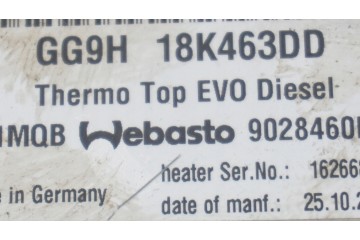 FORD EDGE II MK2 2 0 TDCI WEBASTO GG9H 18K463 DD Part manufacturer FoMoCo
