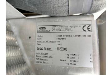 CARRIER EVAP MTS1450 H MTS14 H12 3D3 REFRIGERATION UNIT Quality of parts according to GVO O original with manufacturer s logo OE