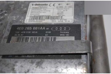AUDI A8 WEBASTO PARKING HEATER 4E0265081AA Part manufacturer VAG SYSTEM
