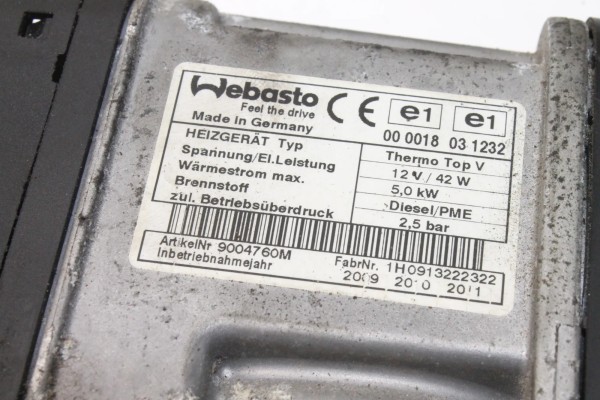 Webasto Heater for Land Rover Range Rover Sport L320 Part Numbers 9004760M 20870900 For 3 6L 200kw Engines Car type passenger ca