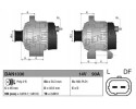 ALTERNATOR DENSO DAN1336 Alternator charging current 90 A