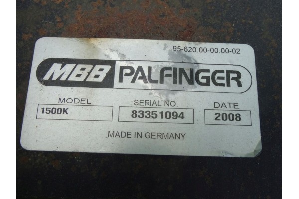 MBB PALFINGER 1500K ELEVATOR HYDRAULIC VALVE Part manufacturer no brand