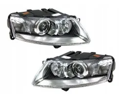 Headlight set AUDI A6 C6 2004 2008 LEFT RIGHT TYC XENON