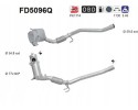 PARTICULATE FILTER FAP DPF FD5096Q AS AUDI SEAT Packaging status original