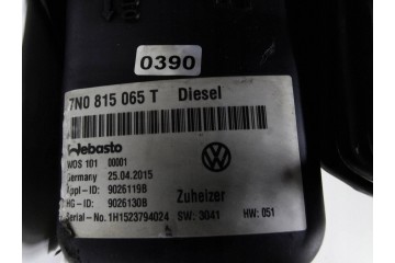 VW SHARAN 7N SEAT ALHAMBRA II WEBASTO PARKING HEATER 7N0815065T Quality of parts according to GVO O original with manufacturer s