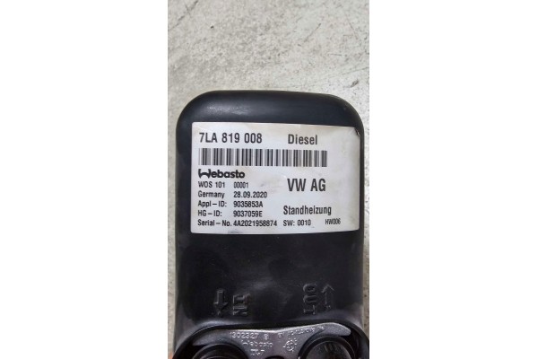 WEBASTO PARKING HEATING 122R000258 7LA819008C Catalog number of the part WEBASTO OGRZEWANIE POSTOJOWE 122R000258 7LA819008Cer NS