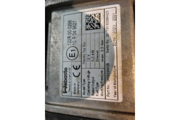 IDEAL SET WEBASTO DIESEL PILOT MERCEDES W167 DIESEL 1 Catalog number of the part A1675005100