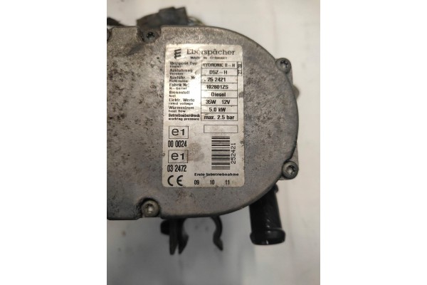 TOYOTA VERSO LIFT 1 6 D4D Eberspacher Hydronic II D5Z H Auxiliary Heater