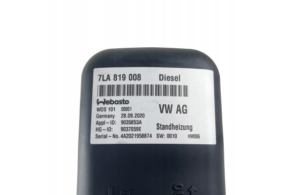 Parking heater Webasto 7LA819008 T6 Multivan Catalog number of the part 7LA819008