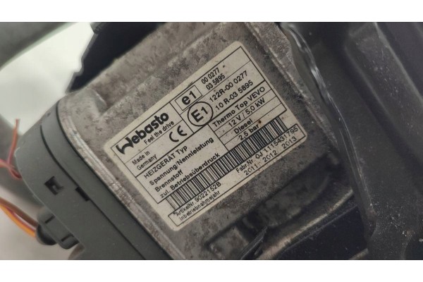 WEBASTO PARKING HEATER 7N0815065M SHARAN 7N II Catalog number of the part 7N0815065