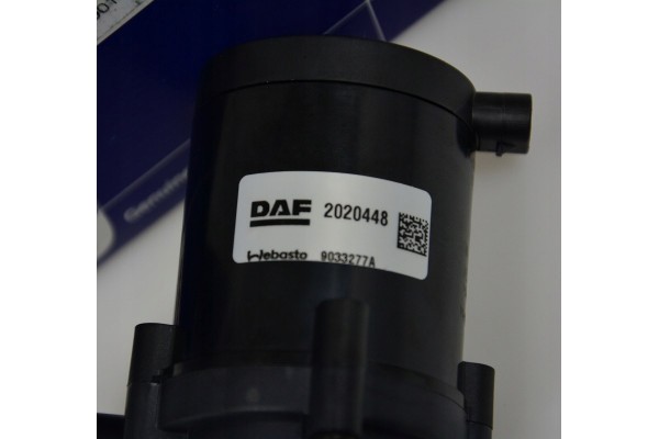 PARKING WATER PUMP DAF XF CF E6 9033277A 2020448 2020448 Part manufacturer Webasto