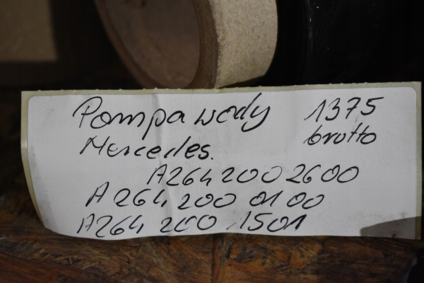 IDEAL WATER PUMP MERCEDES 1 Part manufacturer Mercedes Benz OE