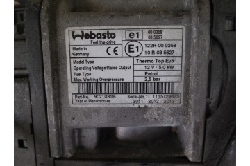 Calefactor estacionario Webasto para Nissan GTR R35 gasolina