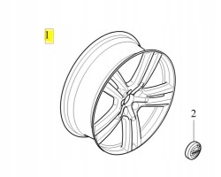 Alloy wheel 20 Volvo XC60 2018