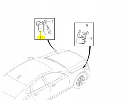 Active suspension sensor left front Volvo S90 V90 XC60