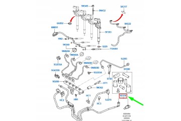 Tubería de Combustible FORD KUGA MK1 C394 1461059 3M5Q-9B337-AA Origi