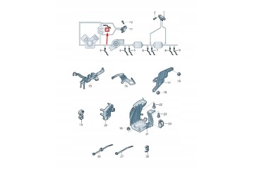 OE VAG EXHAUST GAS TEMPERATURE SENSOR AUDI A6 3 0 TDI 13 Catalog number of the part 059906088DQ