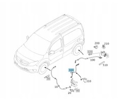 ORIGINAL ELECTRIC BRAKE PAD WEAR CABLE MERCEDES W415