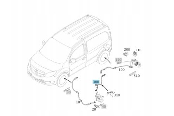 ORIGINAL ELECTRIC BRAKE PAD WEAR CABLE MERCEDES W415