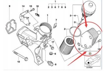 BMW 3 E46 5 E39 Oil cooler heat exchanger 11422247015 Original Part manufacturer BMW OE
