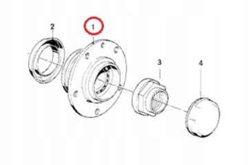 BMW 3 E30 Wheel hub front 31211129576 31211131297 Catalog number of the part 31211129576 OEM