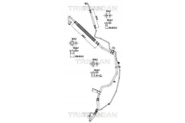AIR CONDITIONING CABLE 9010 28093 TRISCAN CITROEN Packaging status original