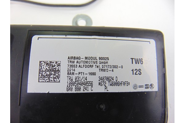 34070624D  AIRBAG LATERAL IZQUIERDO SEAT IBIZA ST (6J8) Reference 2014 34070624D 195466 SEAT - 2