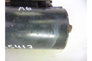 078911023D  MOTOR ARRANQUE AUDI A6 AVANT (4B5) 3.0 2002 078911023D 195417 AUDI - 4